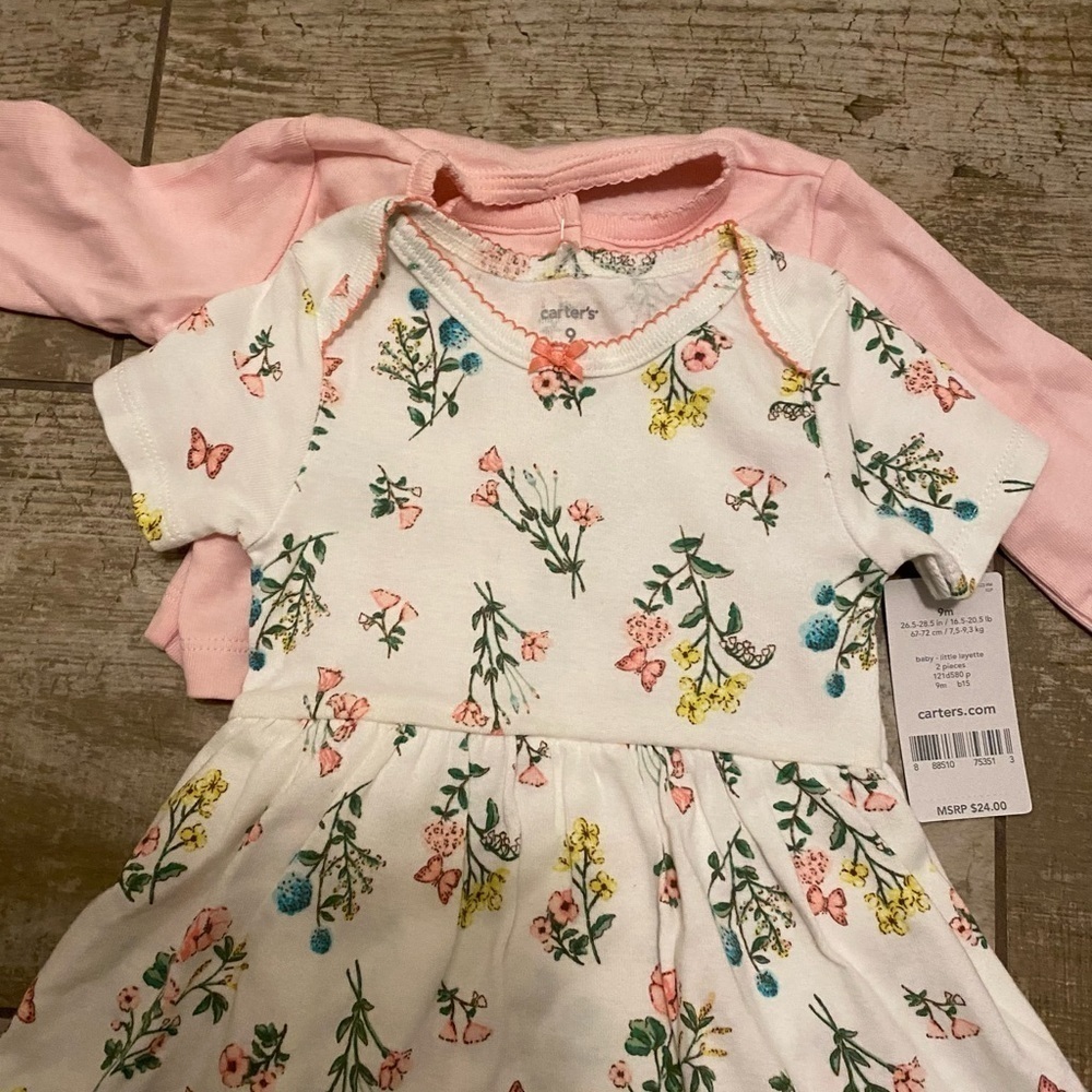 NWT Carter’s floral 2-piece set - Picture 2 of 12